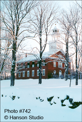 Weathersfield, VT - Church on Center Rd - Winter